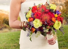Осенний букет невесты