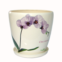 Вазон Грация №1 белый Орхидея купить