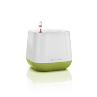 Вазон Lechuza Yula білий з фісташковим, 17х17х15 см купить