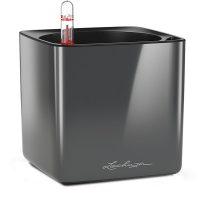 Горщик Lechuza Cube Glossy 16 антрацит купить