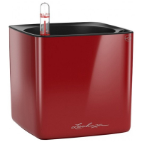 Горщик Lechuza Cube Glossy 16 червоний купить