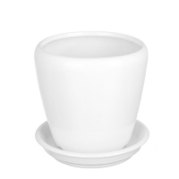 Вазон Грация №2 глянец белый 4,5л купить