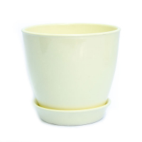 Вазон ВК10 глянец молочный купить