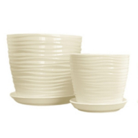 Вазон Грація №4 Хвиля крихта бежевий 1,0л купить