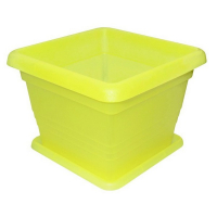 Кашпо квадратное для орхидей + поддон 195мм купить