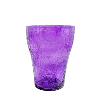 Кашпо для цветов стекло фиолет 16 см купить