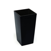 Кашпо Финезия 350х350 с вазоном вкладкой черный купить