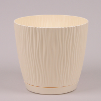 Вазон Sandy кремовый 130мм с поддоном купить