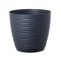 Вазон Sahara антрацит 11 см с поддоном купить