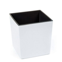 Кашпо Юка с вазоном вкладкой белый купить