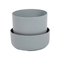 Вазон с поддоном Тolita 19см, серый купить