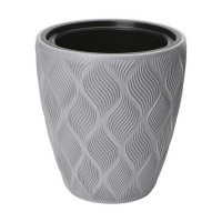 Вазон Флов с вкладышем 40мм серый купить