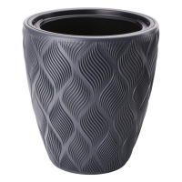 Вазон Флов с вкладышем 40мм антрацит купить