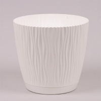 Вазон Sandy белый 190мм с поддоном купить