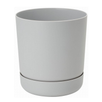 Горшок Satinai с подст 17cм платина купить