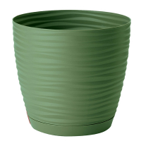 Вазон Sahara зеленый чай 15см с поддоном купить