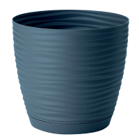 Вазон Sahara стальной синий 13 см с поддоном купить