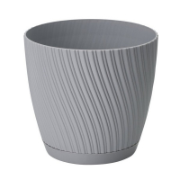 Вазон Mika с подставкой 13 см платина купить