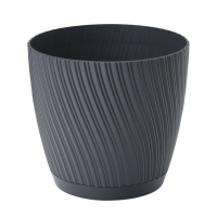 Вазон Міка з подставкою 27 см антрацит купить