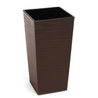 Кашпо Финезия 400х400 с вазоном вкладкой долото мокко купить