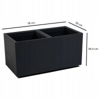 Вазон Каро 780 антрацит купить