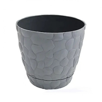 Вазон Elif Стоун с подставкой №3 3л серый купить