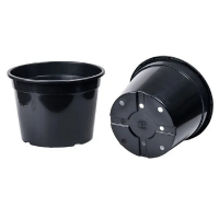 Горщик для розсади круглий чорний RS80л купить