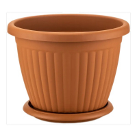 Горшок Kemer 0,7л с поддоном терракотовый Serinova купить