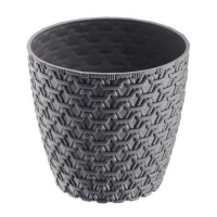 Вазон В'язка з підст №3 3,0л сірий купить