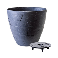 Вазон Керамо со вставкой 14.5*13см гранит бетон купить