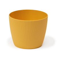 Горшок Магнолия Джампер 110мм горчичный купить