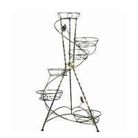 Подставка для цветов кованая Башня спираль 6 купить