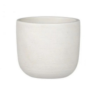 Кашпо Edelman Nora pot round 23cм белый купить