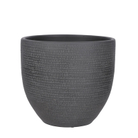 Кашпо Edelman Carrie pot round 24см черный (1086345) купить