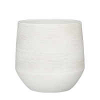 Кашпо Edelman Evora pot round 19 см белый купить